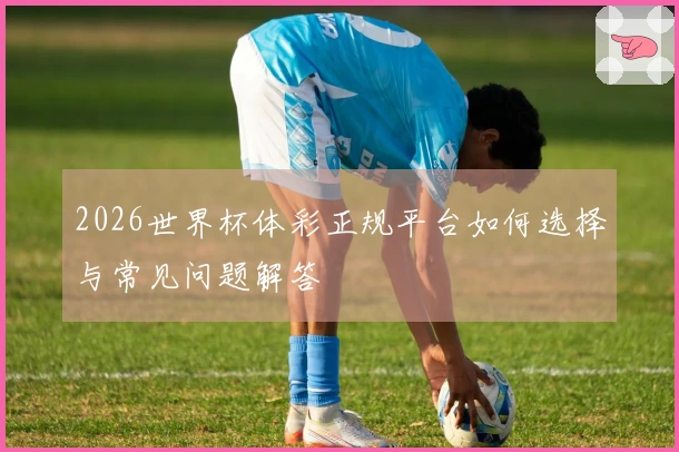 2026世界杯体彩正规平台如何选择与常见问题解答